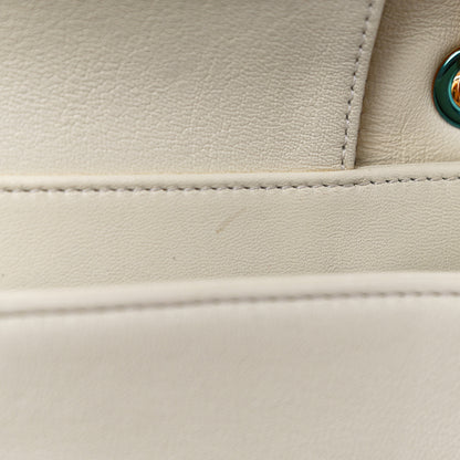 Chanel Sheepskin Quilted Vintage Mademoiselle Flap White 13 of 14