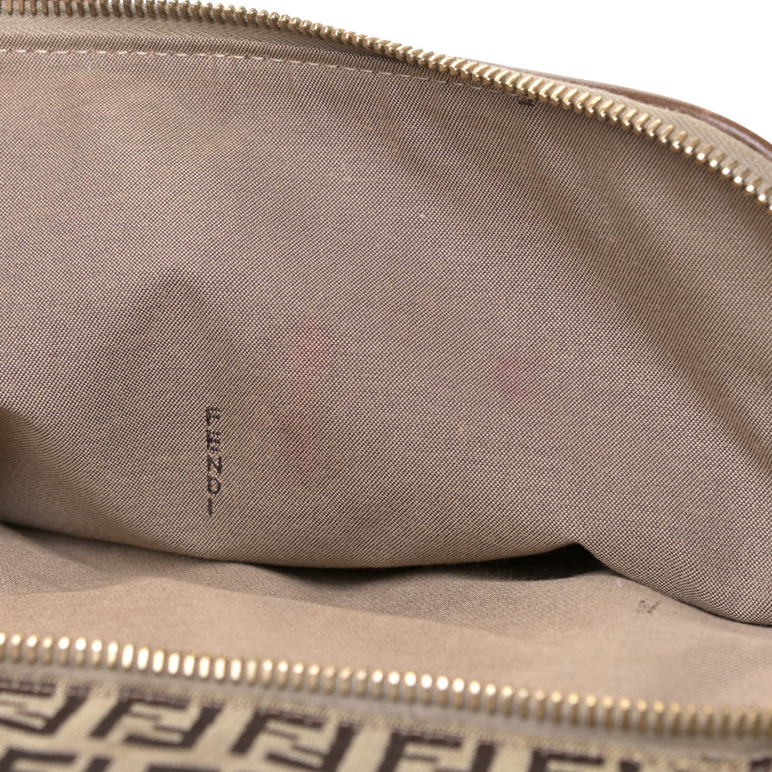 Fendi Zucchino Cuoio Chef Shopping Tote Mogano Panna Fango 7 of 17