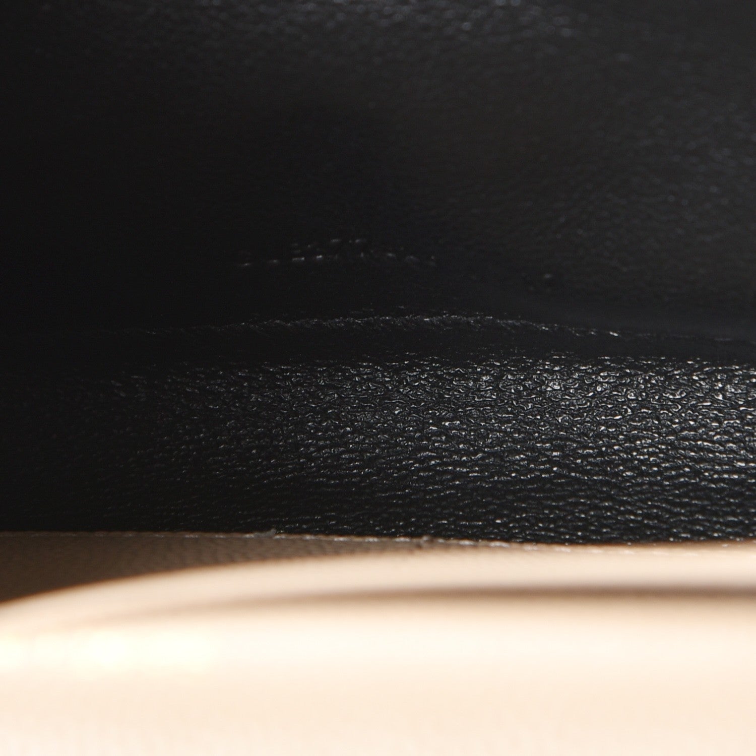 Saint Laurent Grain De Poudre Matelasse Chevron Monogram Chain Wallet Nude Powder 7 of 7