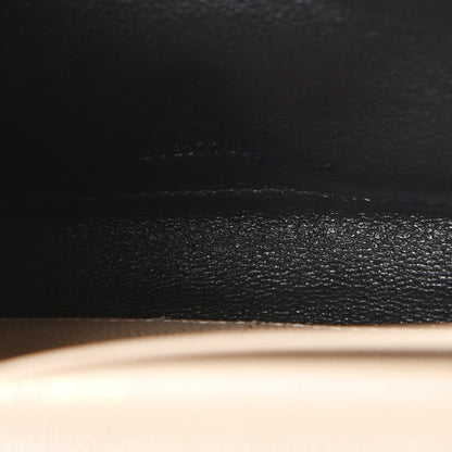 Saint Laurent Grain De Poudre Matelasse Chevron Monogram Chain Wallet Nude Powder 7 of 7