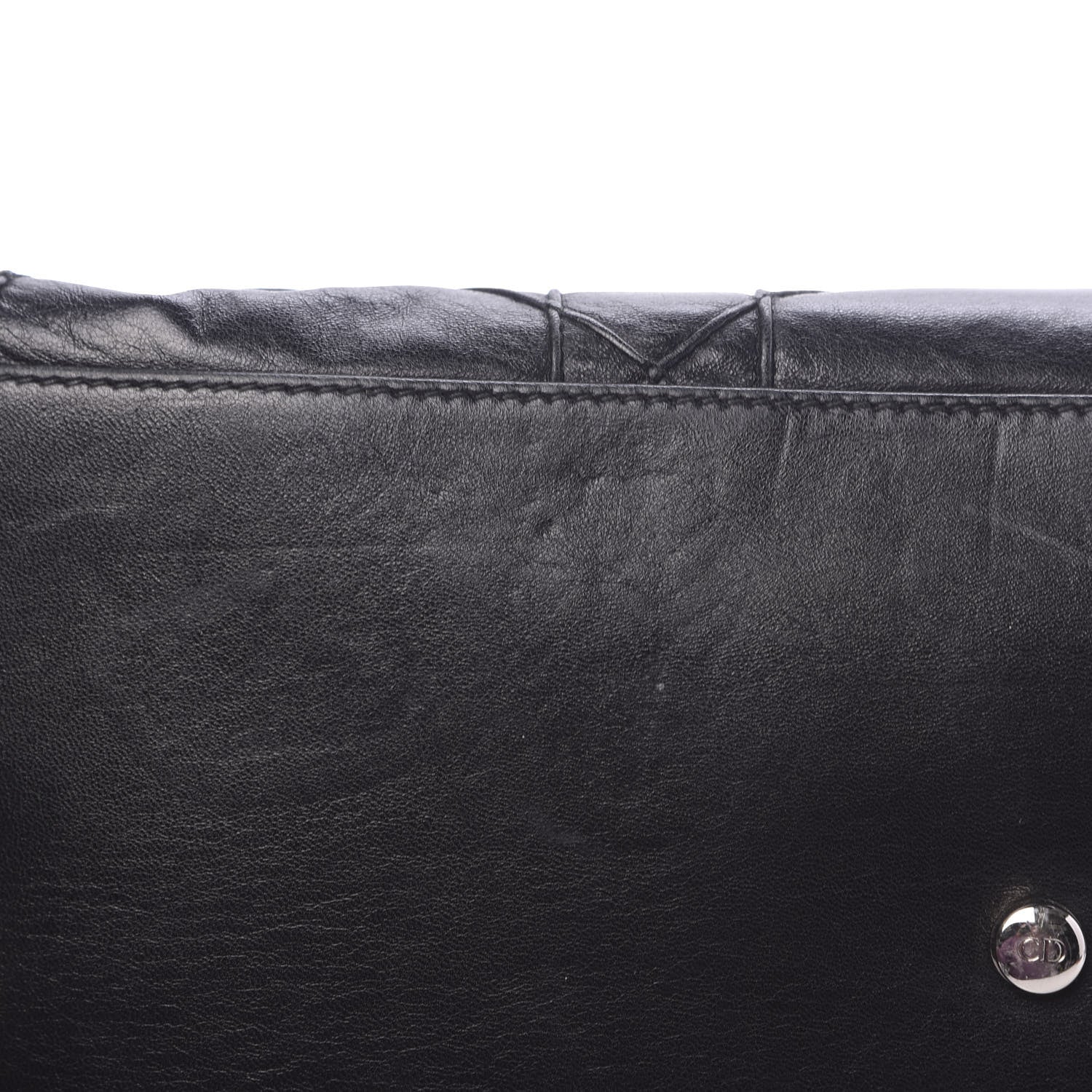 Christian Dior Lambskin Cannage Large Granville Tote Black 13 of 14