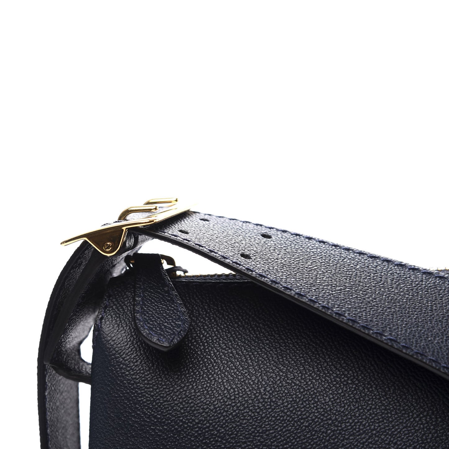 Soft Grain Calfskin House Check Small Helmsley Crossbody Blue Carbon