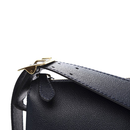 Burberry Soft Grain Calfskin House Check Small Helmsley Crossbody Blue Carbon 10 of 11