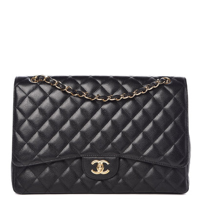 Chanel Caviar Quilted Maxi Single Flap Black 1 of 10