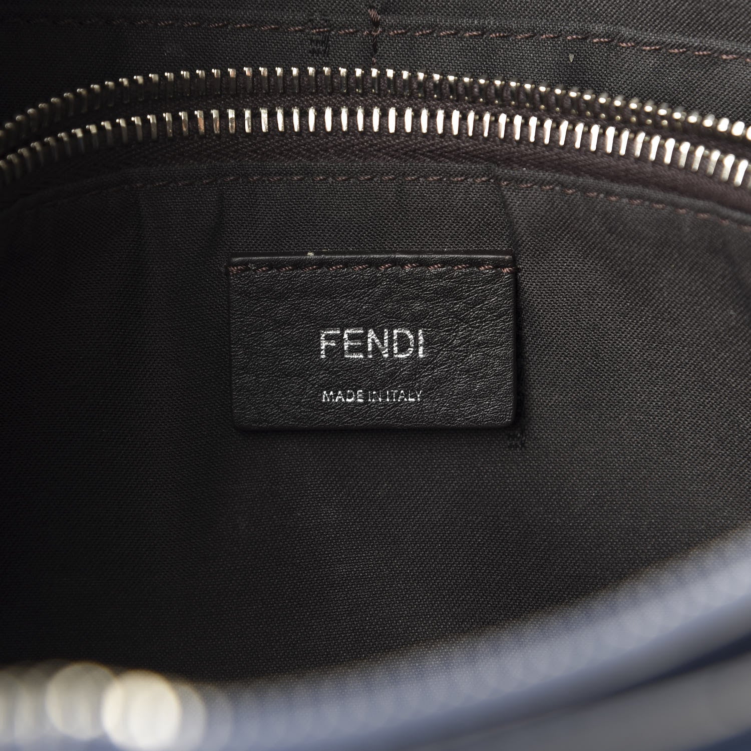 Fendi Vitello Dolce Medium By The Way Boston Bag Blue 7 of 14