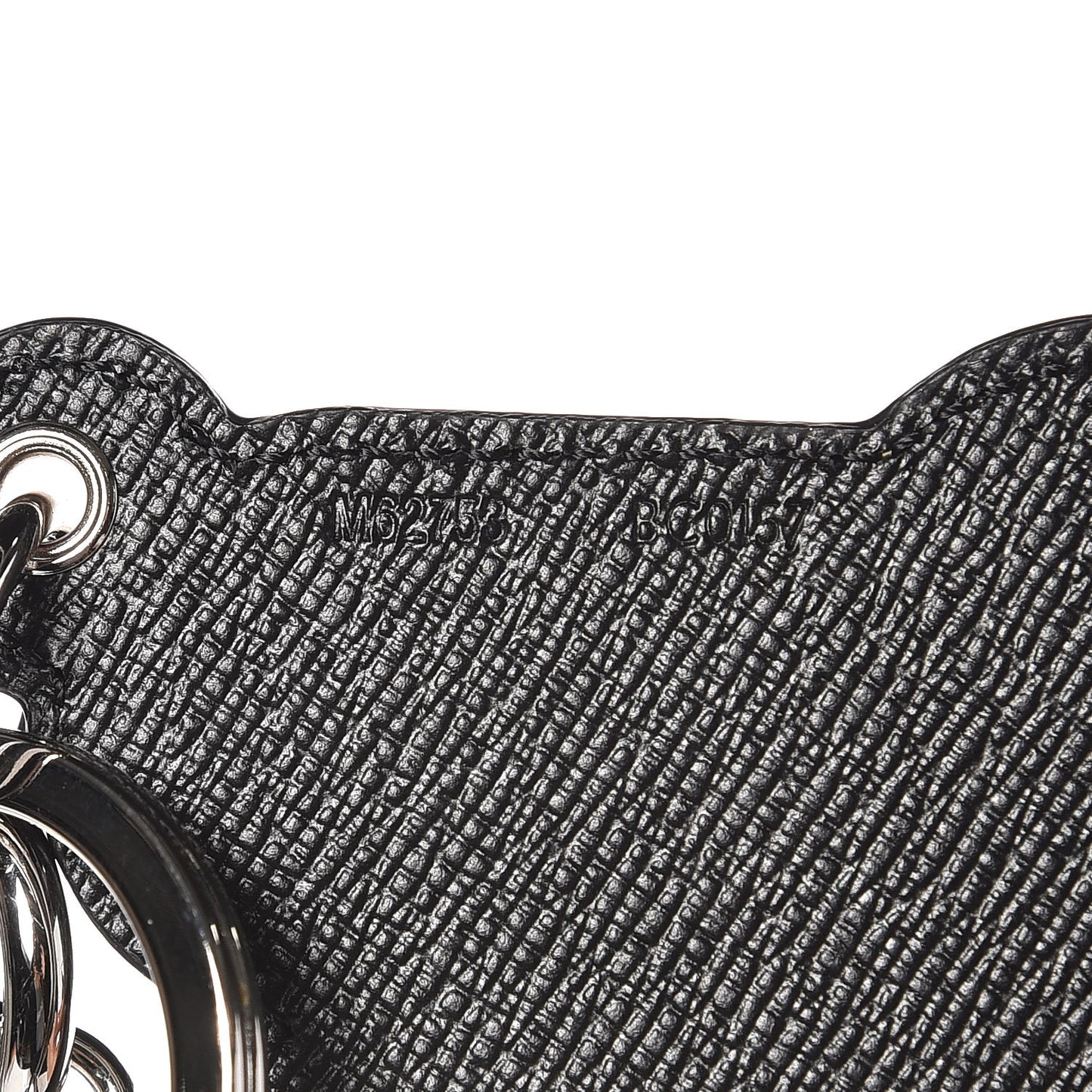 Calfskin Peace Out Bag Charm Key Holder