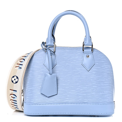 Louis Vuitton Epi Jacquard Alma BB Bleu Nuage 1 of 9