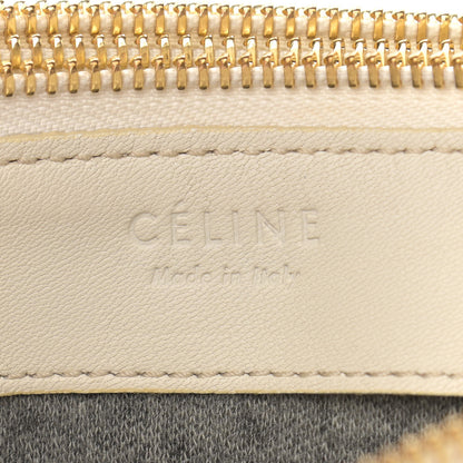 Celine Lambskin Small Trio Crossbody Bag White 9 of 10