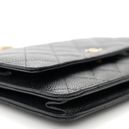 Chanel Caviar Quilted Wallet on Chain WOC Black 9 of 11