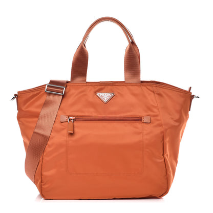 Prada Tessuto Nylon Tote Papaya 1 of 11