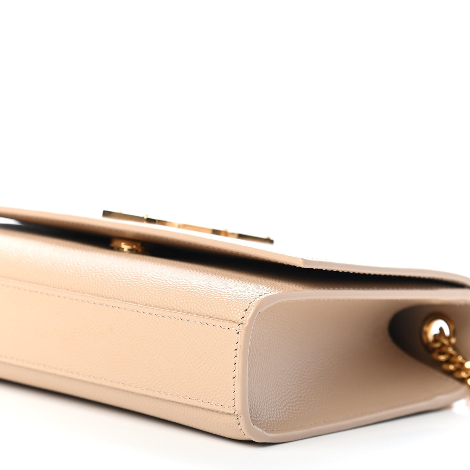 Saint Laurent Grain De Poudre Small Monogram Kate Satchel Nude Powder 5 of 7