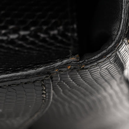 Hermes Lizard Constance 24 Black 15 of 19