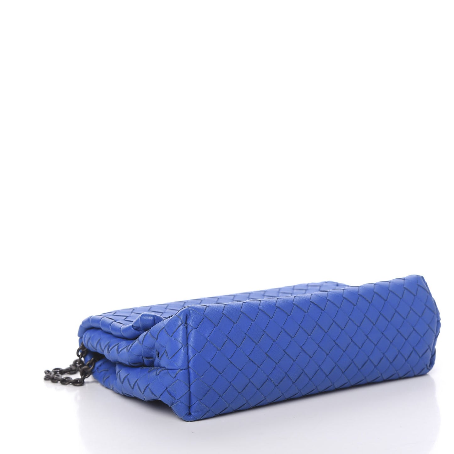 Nappa Intrecciato Baby Olimpia Shoulder Bag Signal Blue