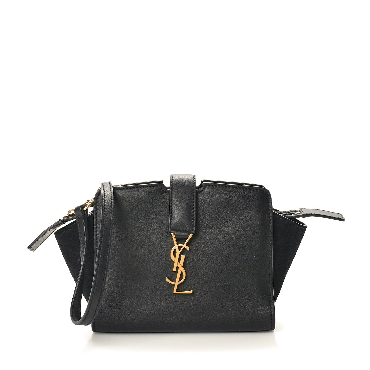 Saint Laurent Calfskin Monogram Toy Cabas Black 1 of 10