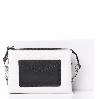 Givenchy Calfskin Duetto Pouch Black White 11 of 11