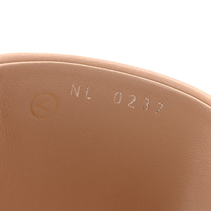 Louis Vuitton Lambskin Drapy Heel Mules 41 Beige 8 of 12