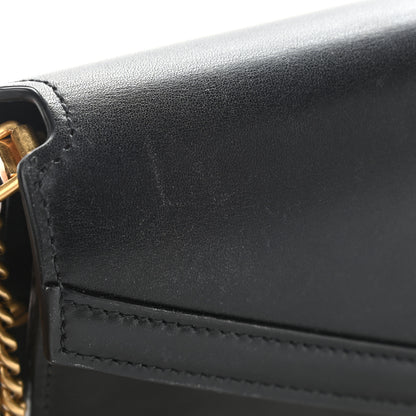 Saint Laurent Smooth Calfskin Monogram Cassandra Clasp Bag Black 17 of 19