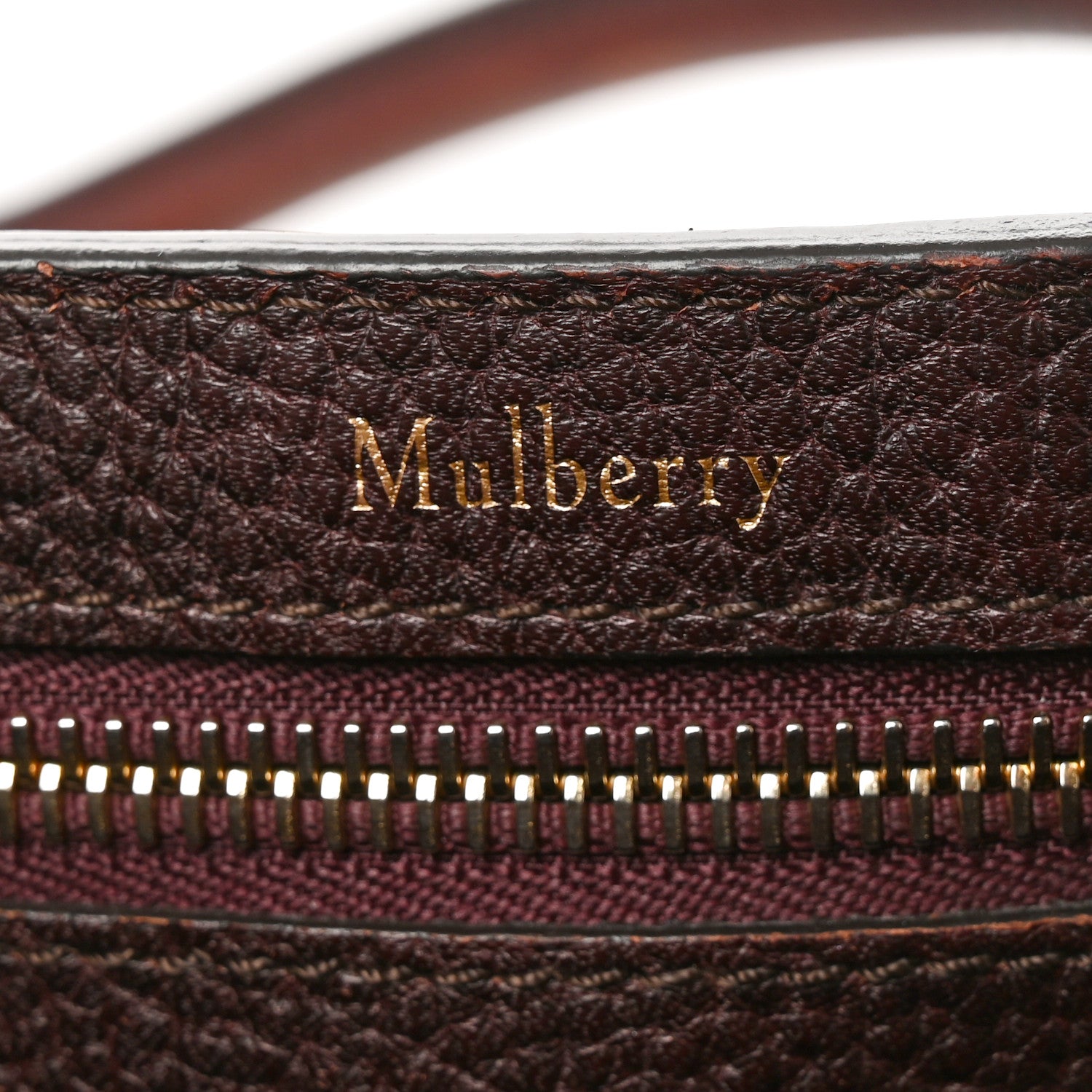 Mulberry Grain Vegetable Tanned Calfskin Bayswater Oxblood 6 of 9