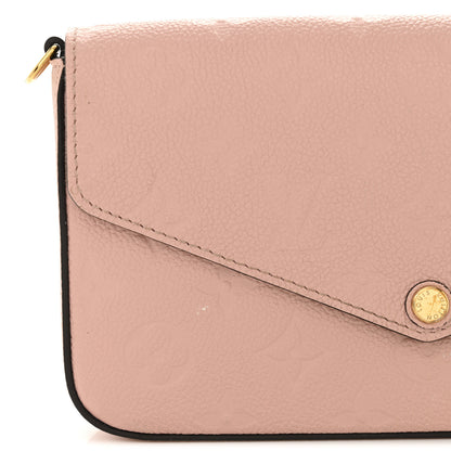 Louis Vuitton Empreinte Pochette Felicie Chain Wallet Rose Poudre 15 of 15
