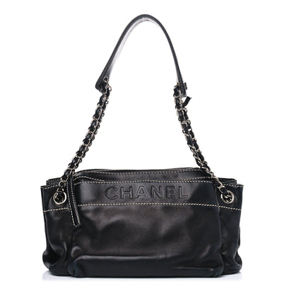 Chanel Lambskin Lax Accordion Hobo Black 1 of 10