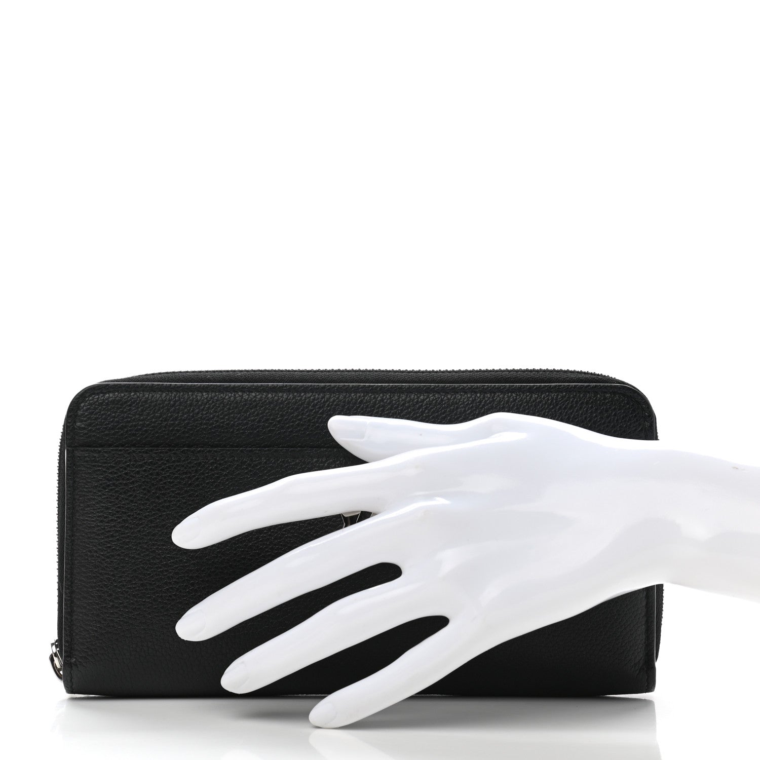 Louis Vuitton Calfskin Zippy Lockme Wallet Black 2 of 8