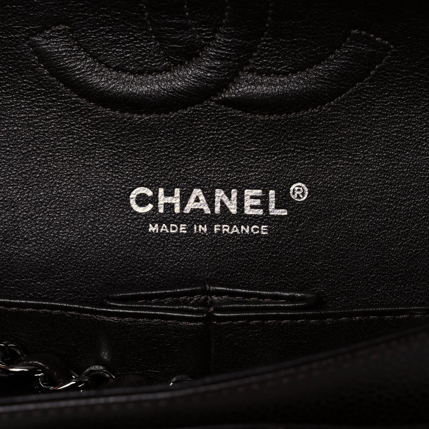 Chanel Caviar Quilted Medium Double Flap Dark Brown 6 of 11