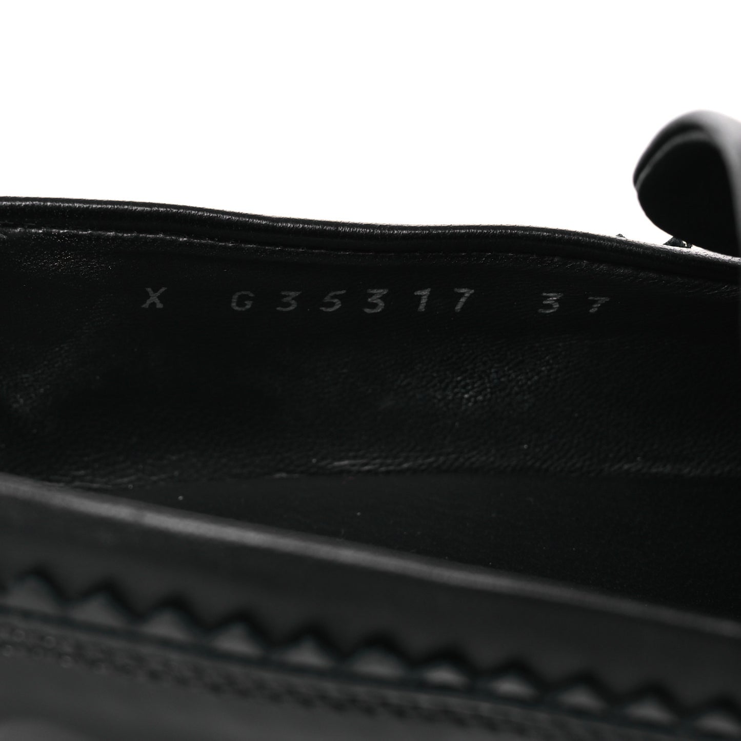 Patent Lambskin CC Chain Mocassin Loafers 37 Black