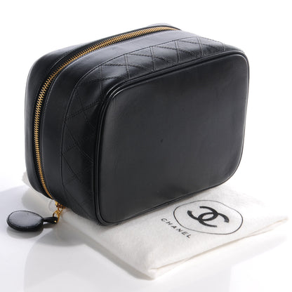 Chanel Lambskin Vanity Cosmetic Bag Black 4 of 10