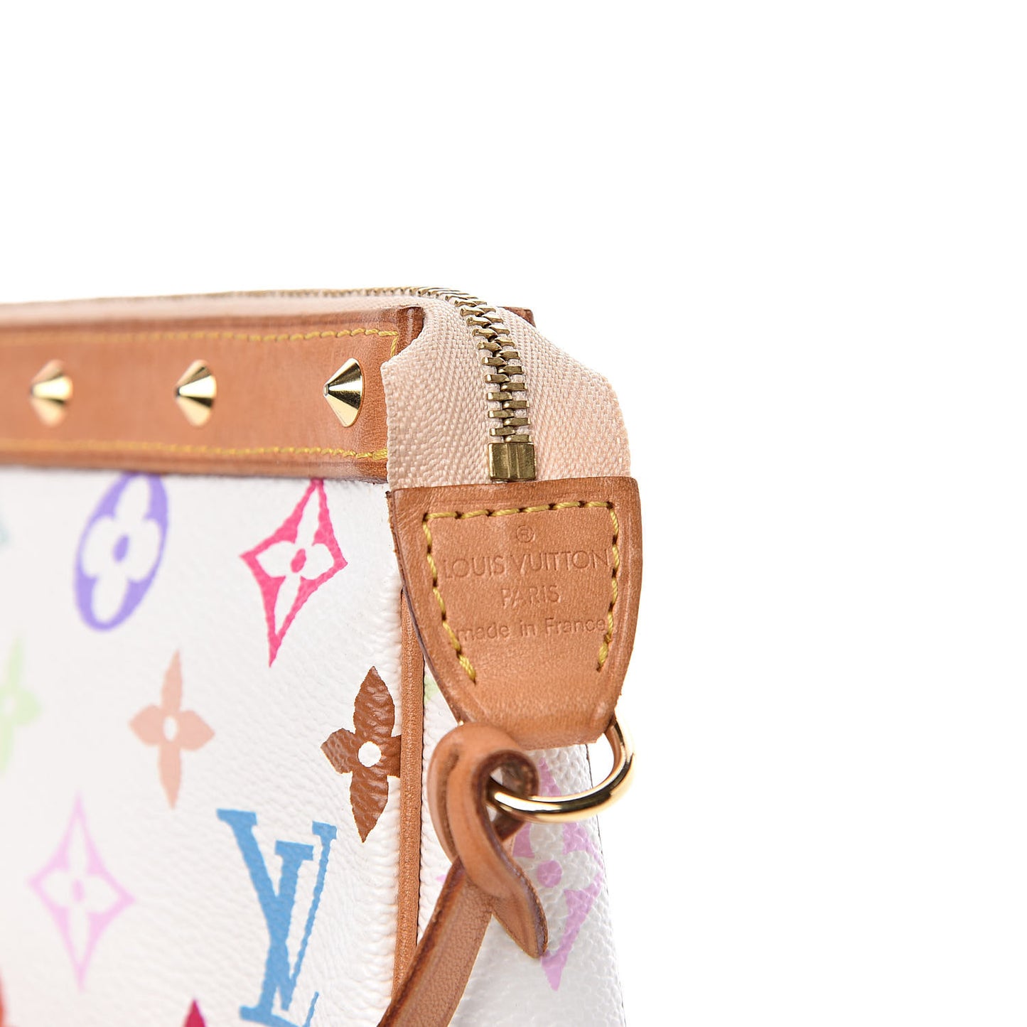 Monogram Multicolor Pochette Accessories White