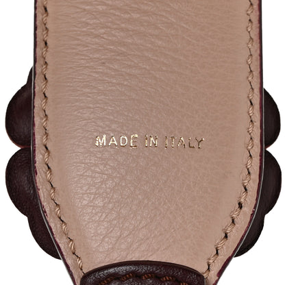 Fendi Vitello Dolce Flowerland Bi-Color Studded Strap You Bordeaux Plaster Multicolor 4 of 5