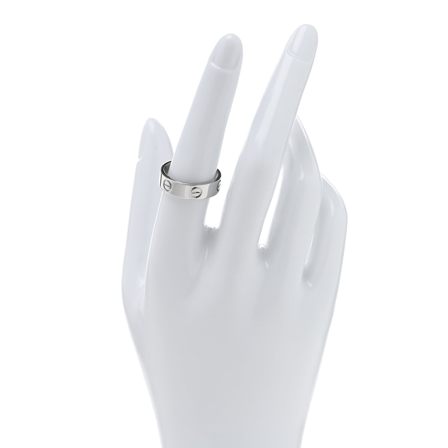 Platinum 5.5mm LOVE Ring 56 7.5