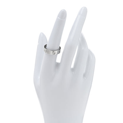 Cartier Platinum 5.5mm LOVE Ring 56 7.5 2 of 4