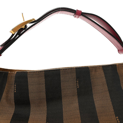 Fendi Pequin Cuoio Vegetale Large Hobo Tobacco Amarena 8 of 10