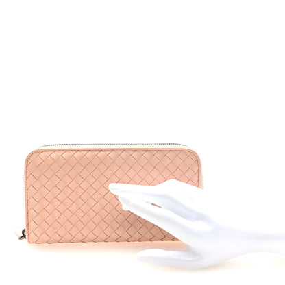 Bottega Veneta Nappa Intrecciato Zip Around Wallet Flamingo 2 of 6