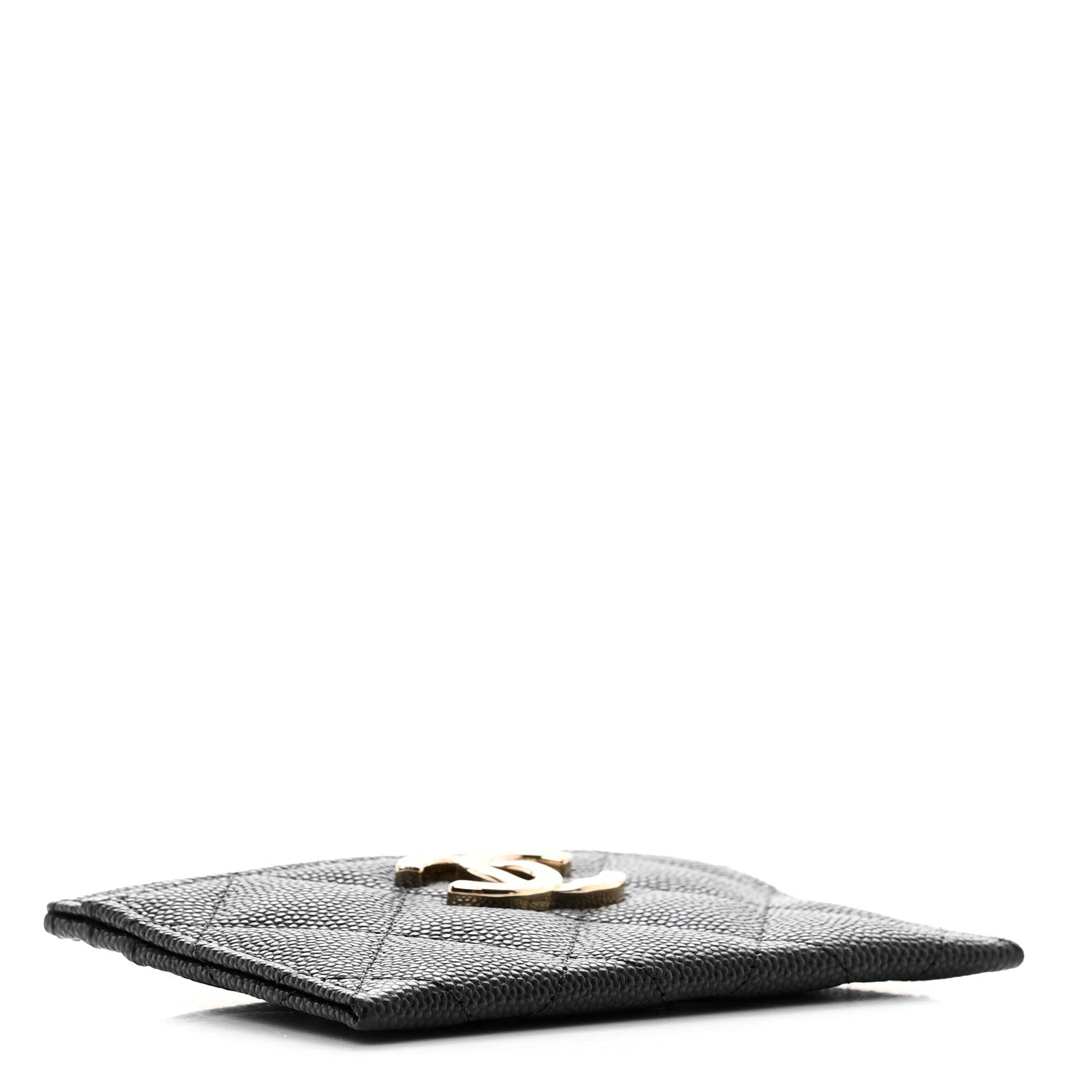Chanel Caviar Quilted Striated Card Holder Black 4 of 8