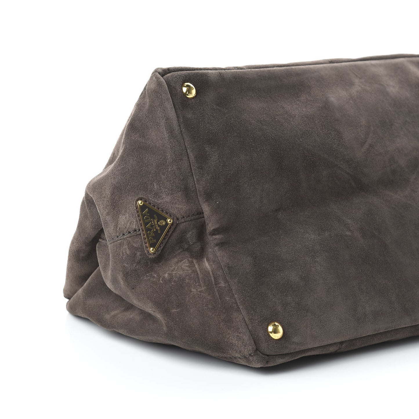 Scamosciato Logo Tote Grafite