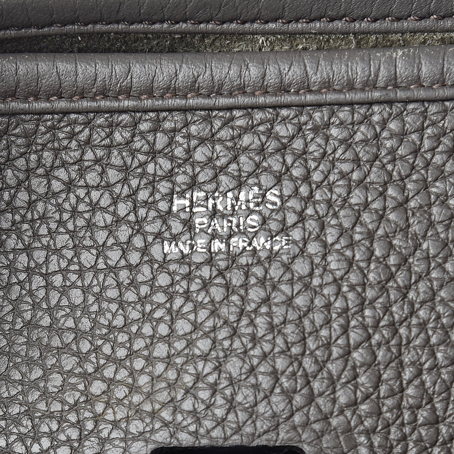 Hermes Taurillon Clemence Evelyne III GM Etain 5 of 14