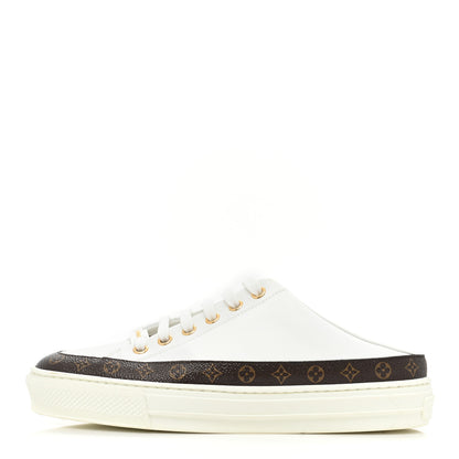 Louis Vuitton Monogram Womens Stellar Open Back Sneakers 35 White 1 of 9