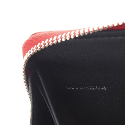Givenchy Calfskin Logo Zip Around Wallet Red Black 7 of 10