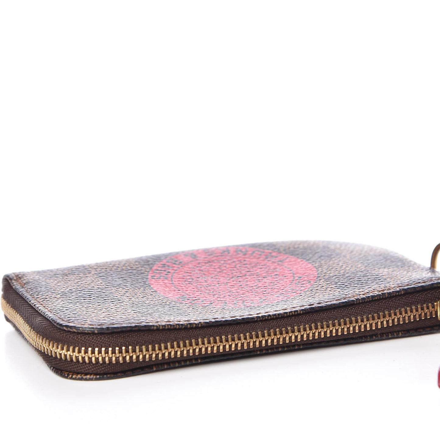 Damier Ebene Complice Trunks and Bags Key Pouch Red