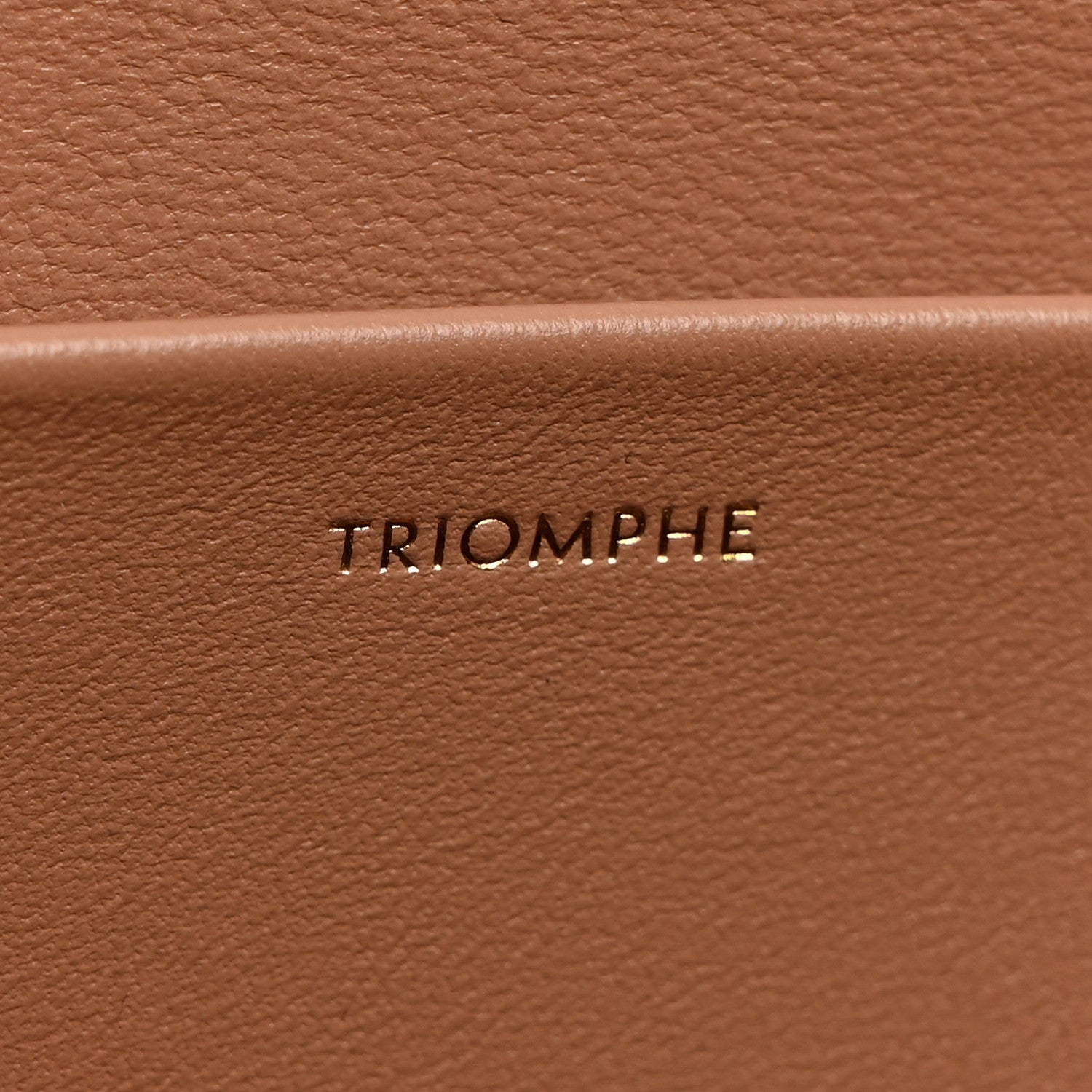 Celine Shiny Calfskin Triomphe Chain Bag Desert Rose 8 of 11