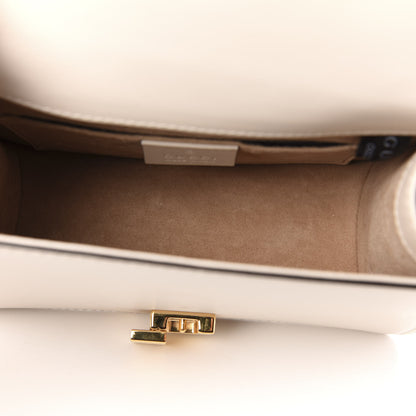 Gucci Calfskin Mini Sylvie Chain Shoulder Bag White 5 of 13
