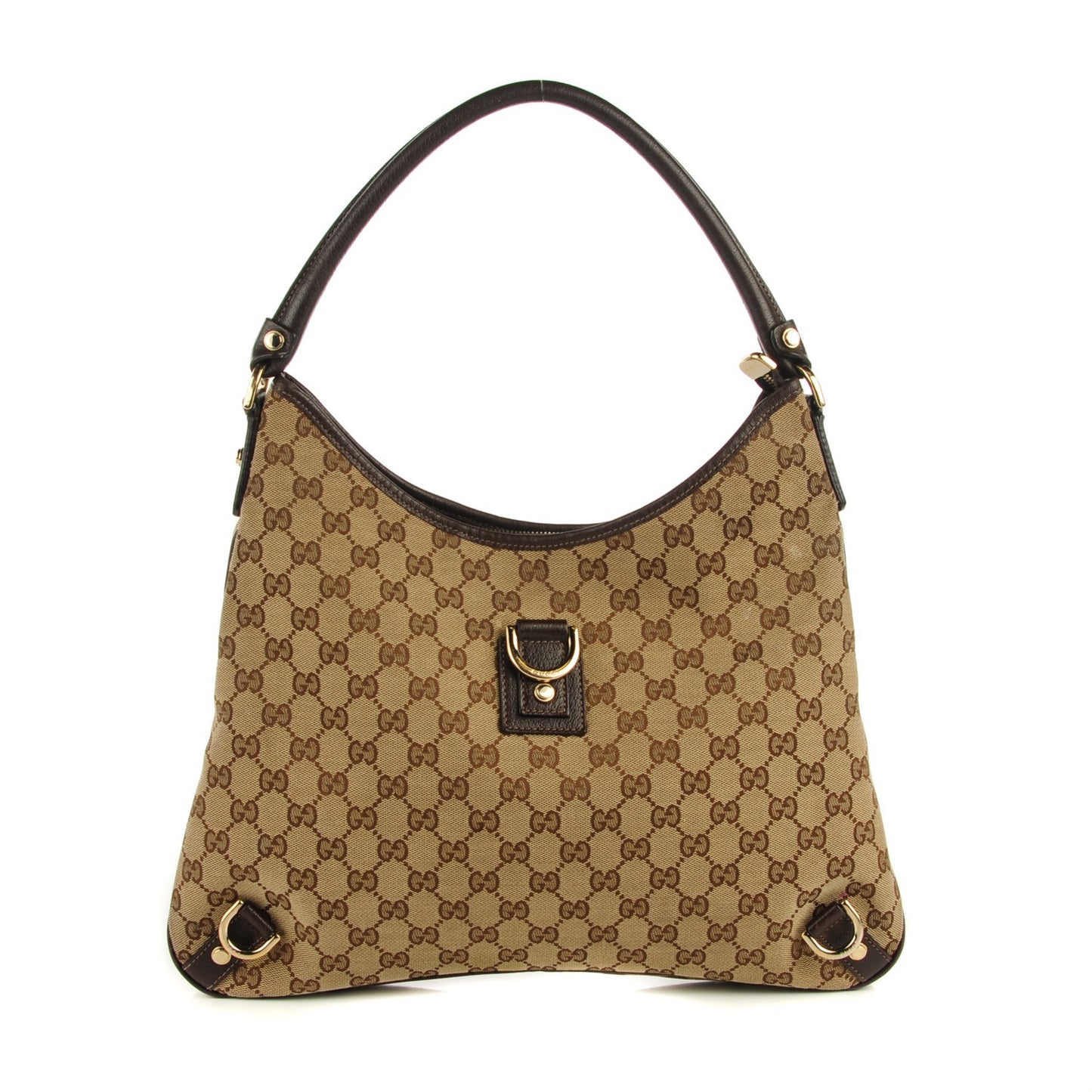 Monogram Large Abbey D Ring Hobo Brown