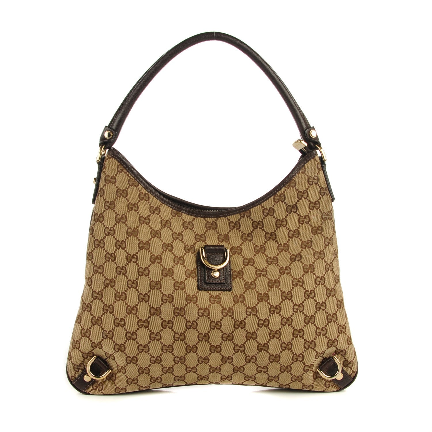 Gucci Monogram Large Abbey D Ring Hobo Brown 1 of 7