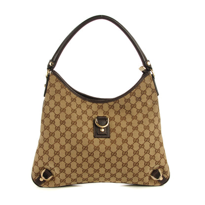 Gucci Monogram Large Abbey D Ring Hobo Brown 1 of 7