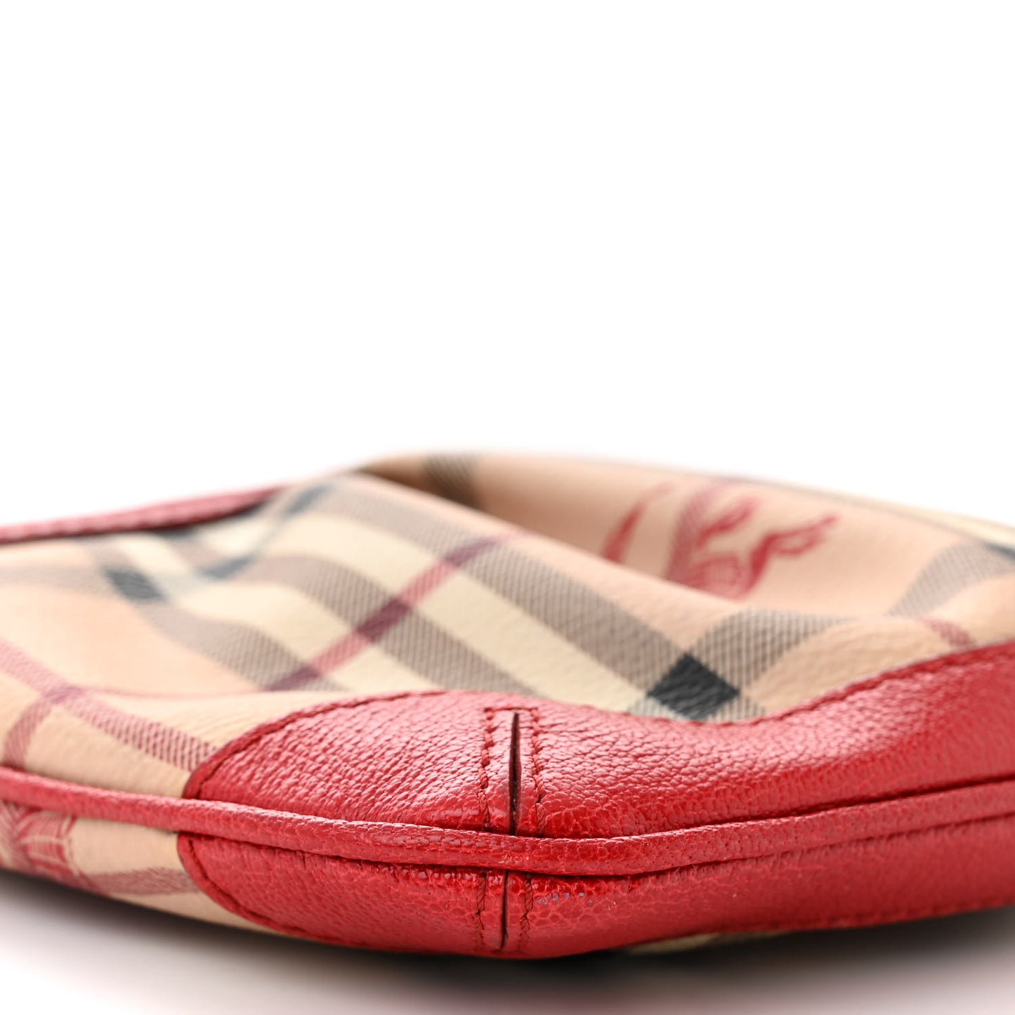 Haymarket Check Mini Hartham Crossbody Red