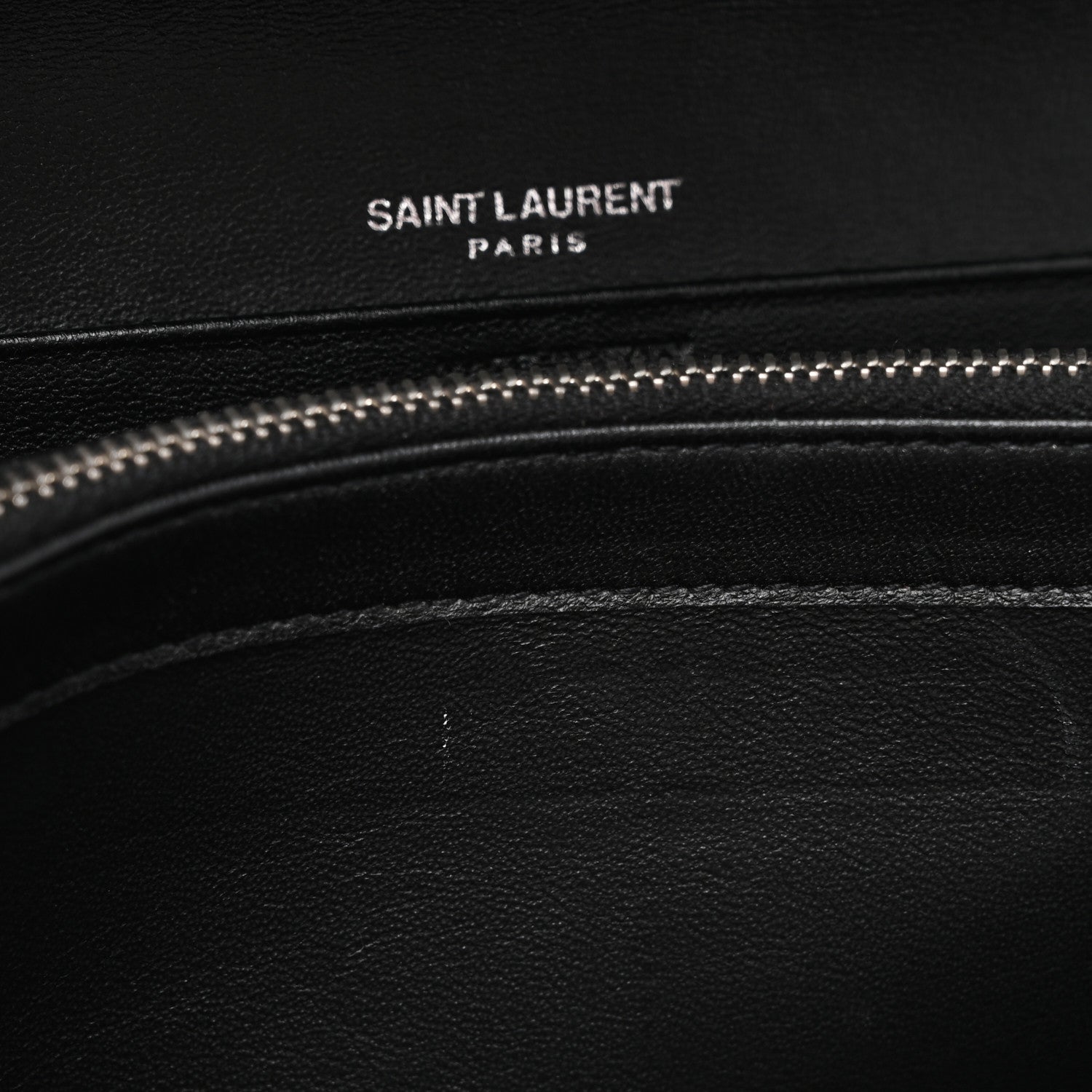 Saint Laurent Lambskin Y Quilted Monogram Large Loulou Flap Wallet Black 8 of 11