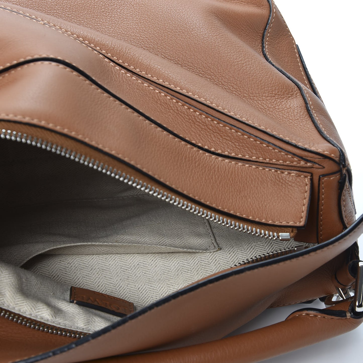 Calfskin Medium Puzzle Bag Tan