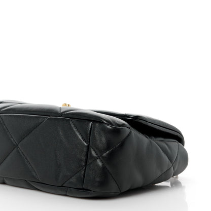 Chanel Lambskin Quilted Medium Chanel 19 Flap Black 10 of 10