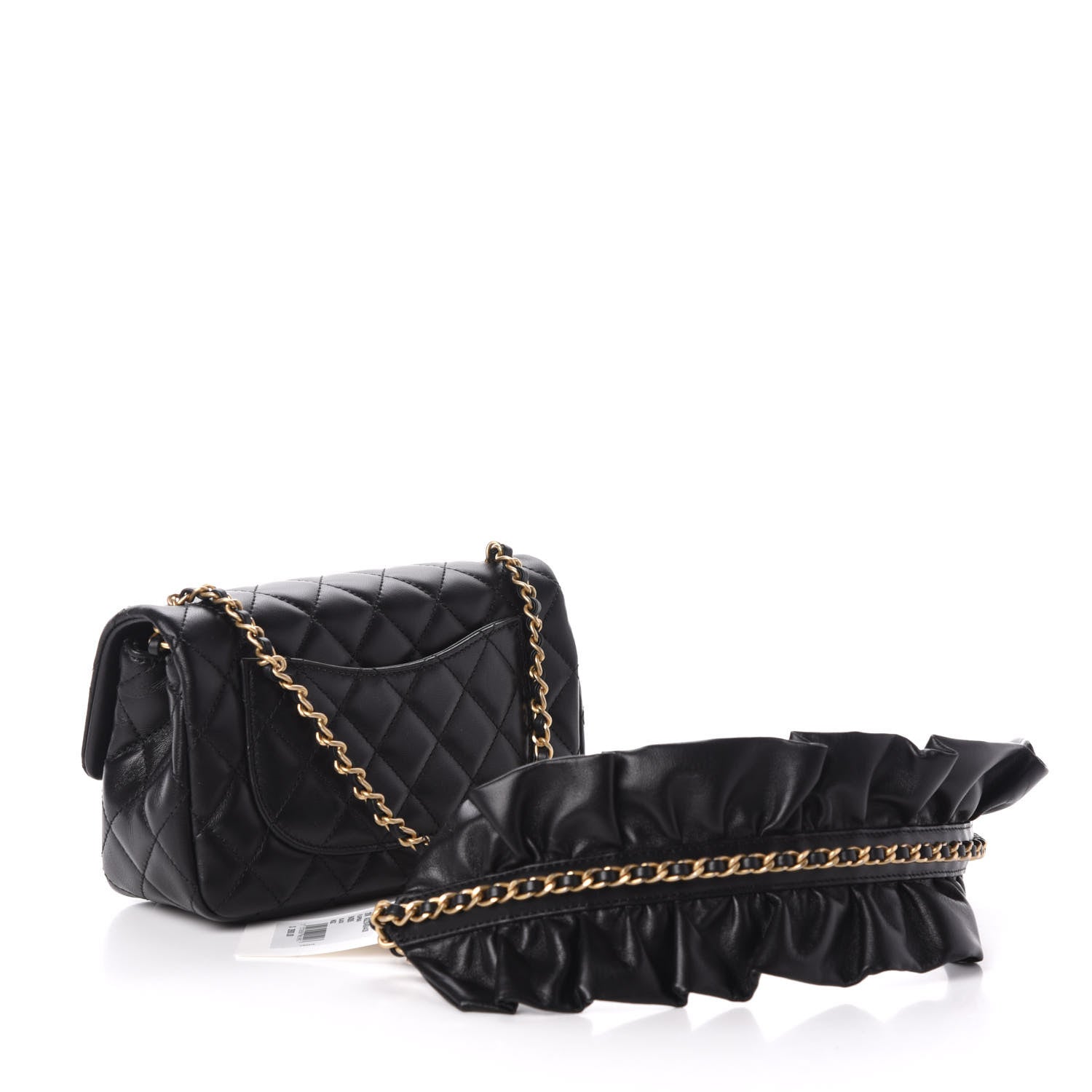Chanel Lambskin Quilted Mini Romance Rectangular Flap Black 3 of 10